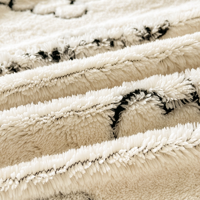 91家纺网 家纺一手货源 找家纺 欧邦 2025新款阳离子舒棉绒牛奶绒床笠单床笠床笠单件-可可熊 可可熊-米白