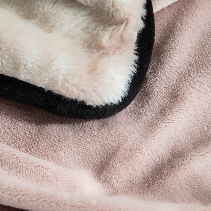 91家纺网 家纺一手货源 找家纺 库里梦家纺 2025新款跨境专供网红直播热款加厚兔毛绒毯可定做尺寸 诛仙草-粉