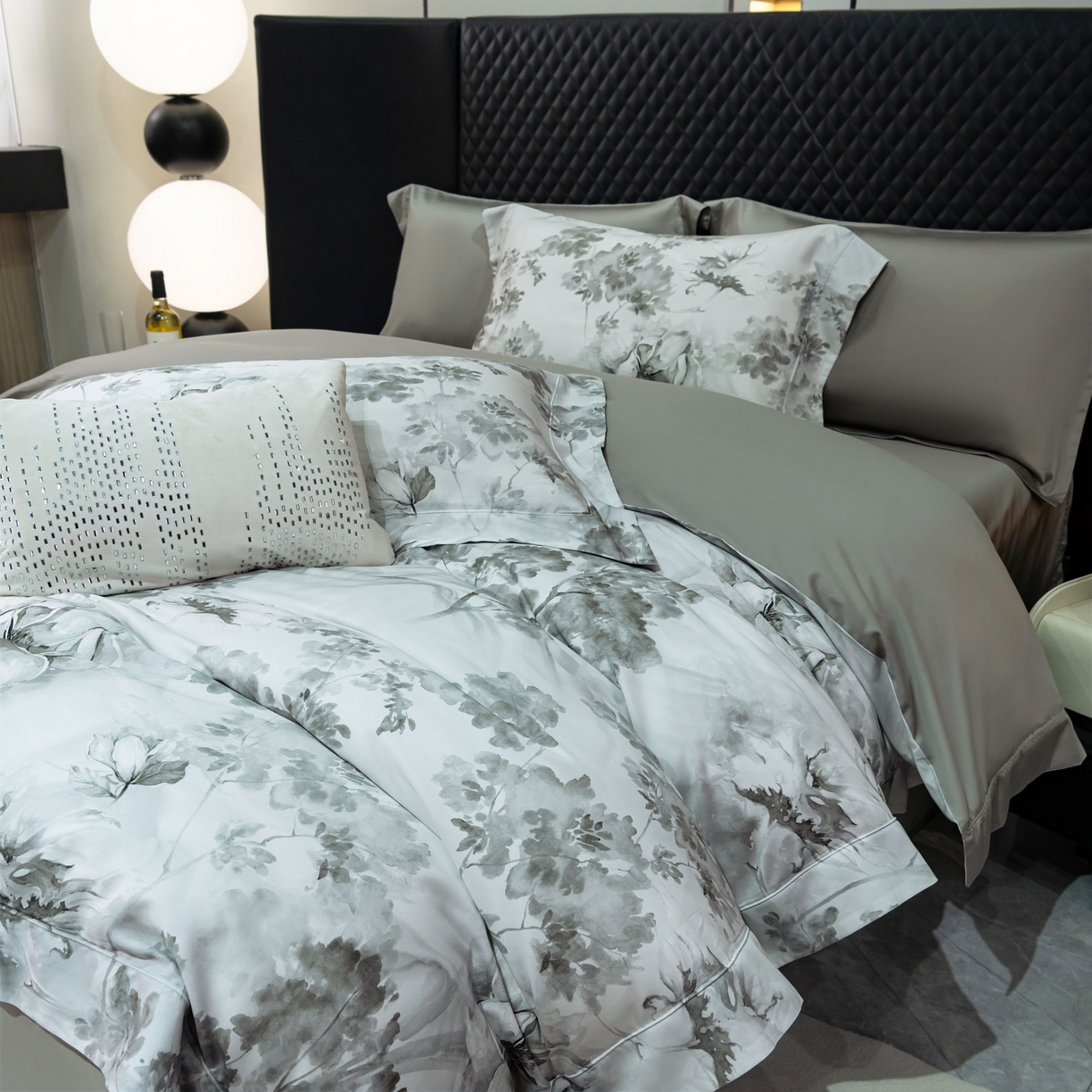 91家纺网 家纺一手货源 找家纺 [91家纺网精选] 高奢-天丝棉数码印花四件套系列