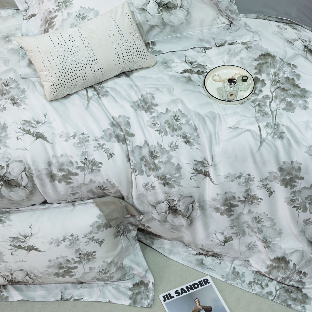 91家纺网 家纺一手货源 找家纺 [91家纺网精选] 高奢-天丝棉数码印花四件套系列