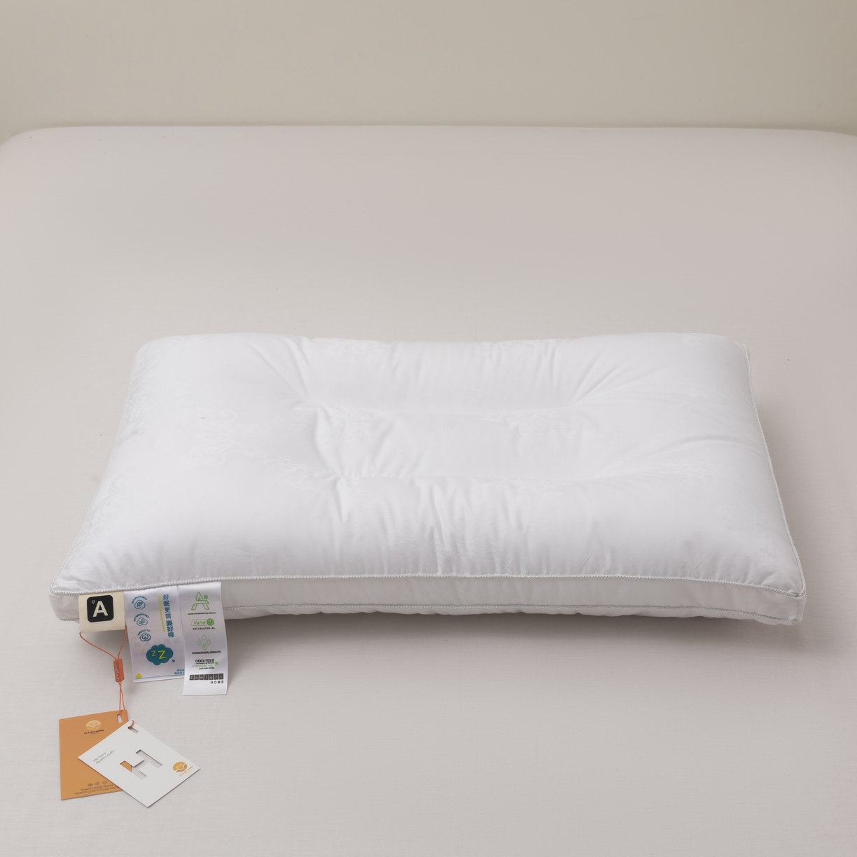 91家纺网 家纺一手货源 找家纺 （总）露函 2025新款全棉80S提花款酒店枕枕头枕芯