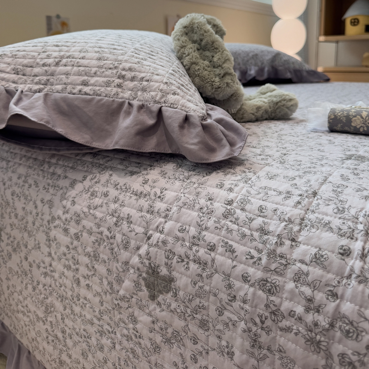 91家纺网 家纺一手货源 找家纺 （总）一加一 2025新款软糯亲肤印花床盖三件套