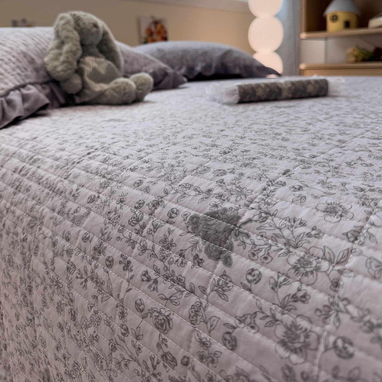 91家纺网 家纺一手货源 找家纺 （总）一加一 2025新款软糯亲肤印花床盖三件套