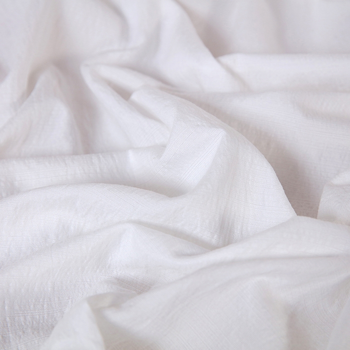 91家纺网 家纺一手货源 找家纺 一诺家居 2025新款A类云感棉双层纱纯色床单针织棉母婴级裸睡木棉床单三件套 量大可优惠 珍珠白