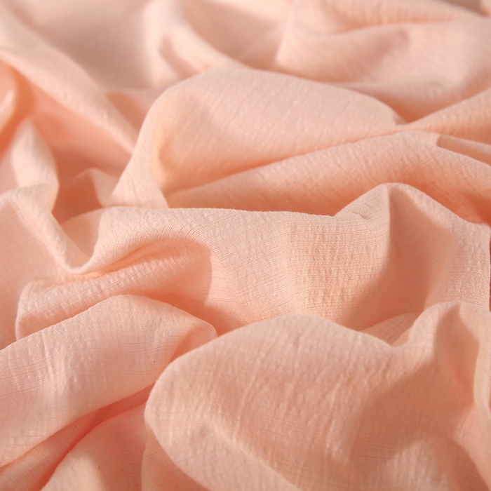 91家纺网 家纺一手货源 找家纺 一诺家居 2025新款A类云感棉双层纱纯色床单针织棉母婴级裸睡木棉床单三件套 量大可优惠 香妃玉