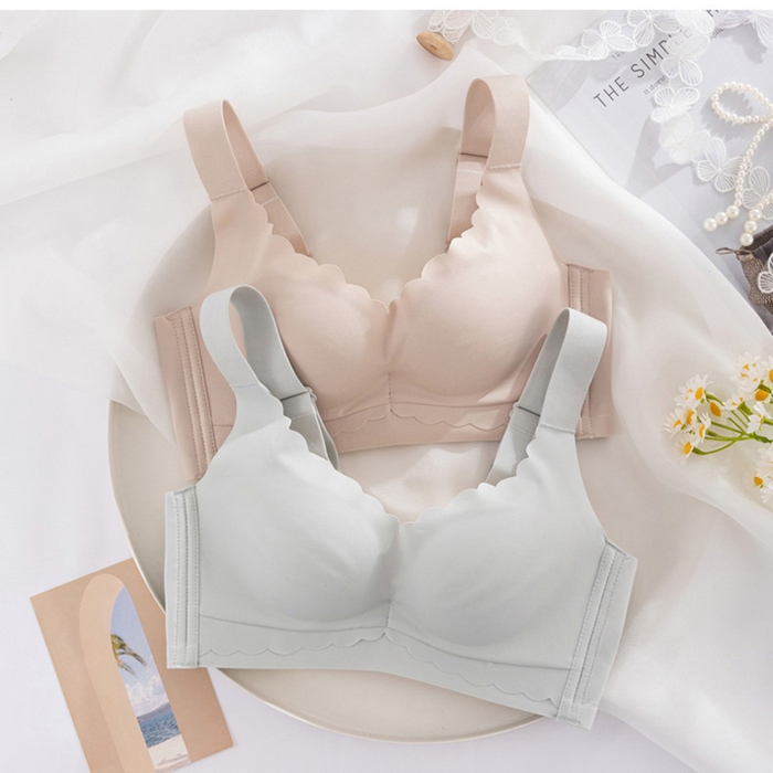 91家纺网 家纺一手货源 找家纺 蚕云阁蚕丝家居 2025新款无钢圈聚拢文胸 组合图