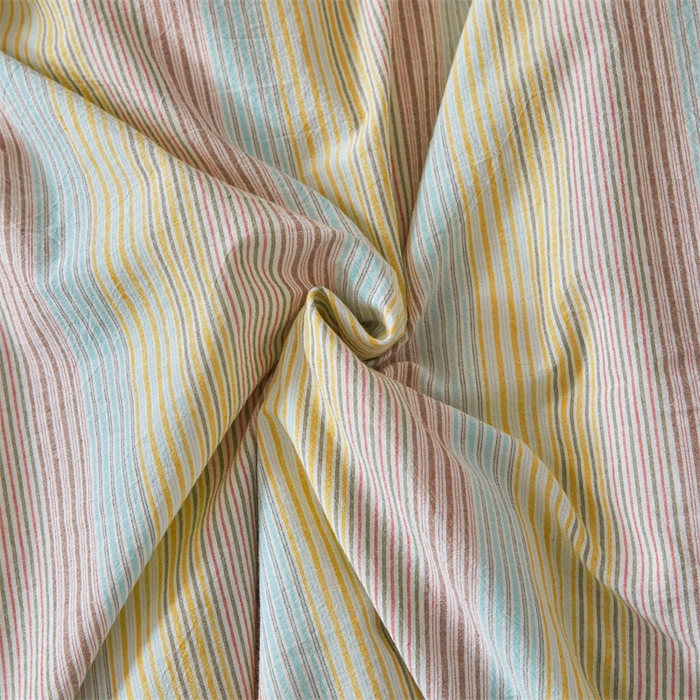 91家纺网 家纺一手货源 找家纺 曲之慕 2025新款亲肤舒适全棉纯棉色织水洗棉四件套 克鲁奇-绿