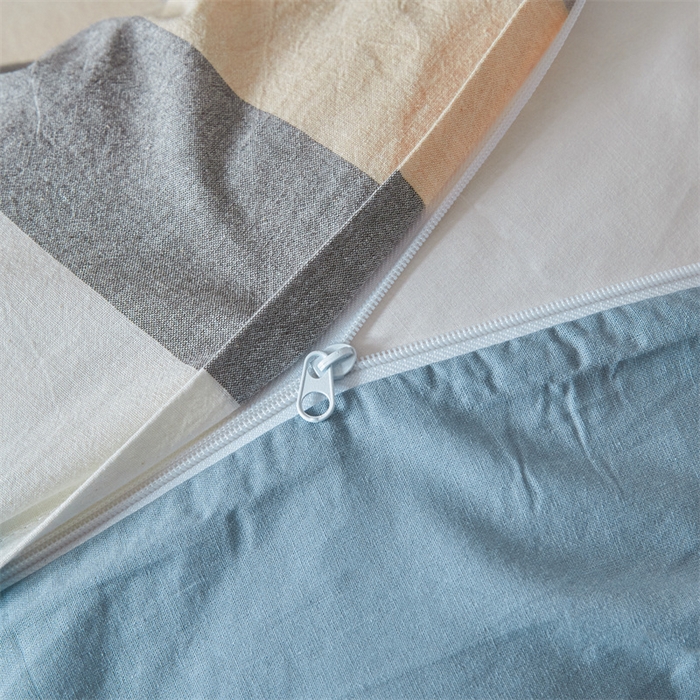 91家纺网 家纺一手货源 找家纺 曲之慕 2025新款亲肤舒适全棉纯棉色织水洗棉四件套 如梦令