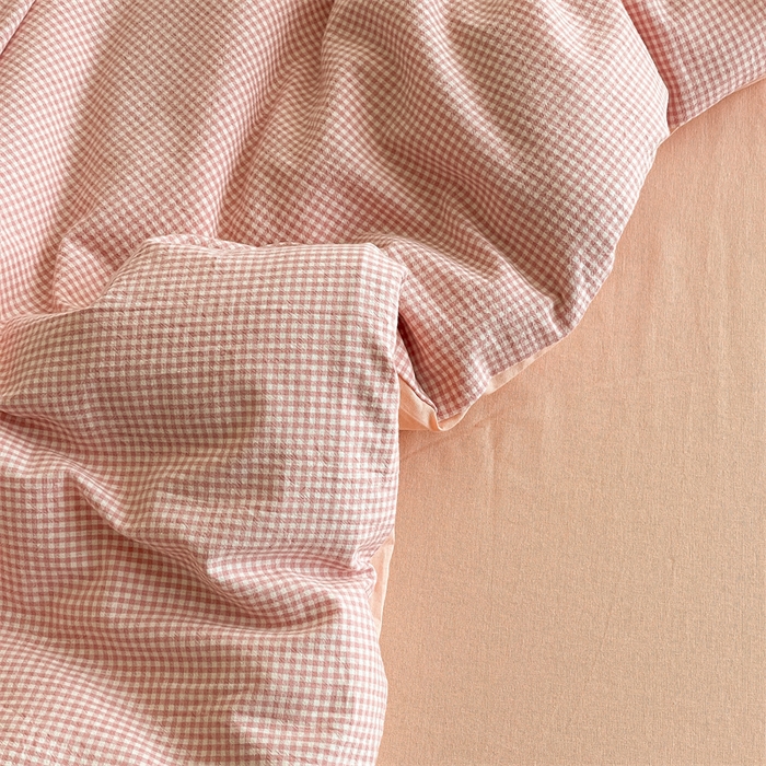 91家纺网 家纺一手货源 找家纺 （总）曲之慕 2025新款简约纯色全棉纯棉色织水洗棉四件套