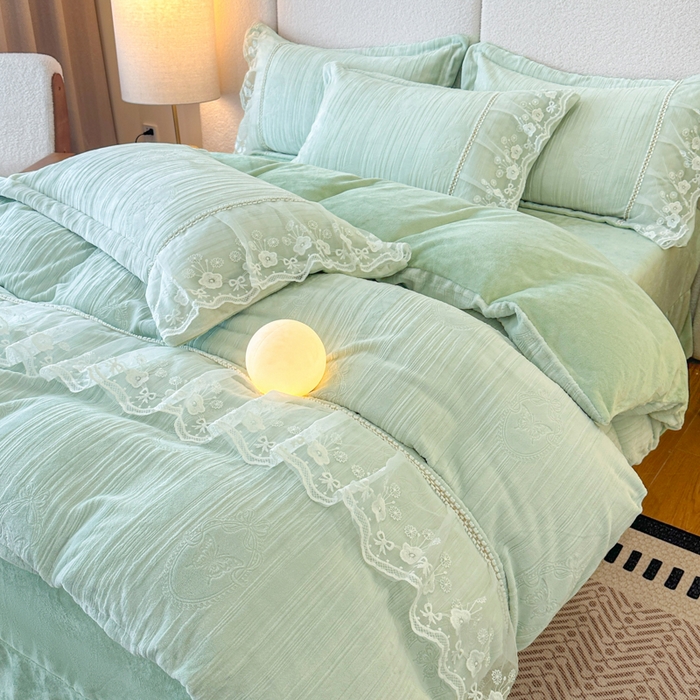 （总）诺梵家纺 2025新款韩版蕾丝雕花款四件套-米兰达