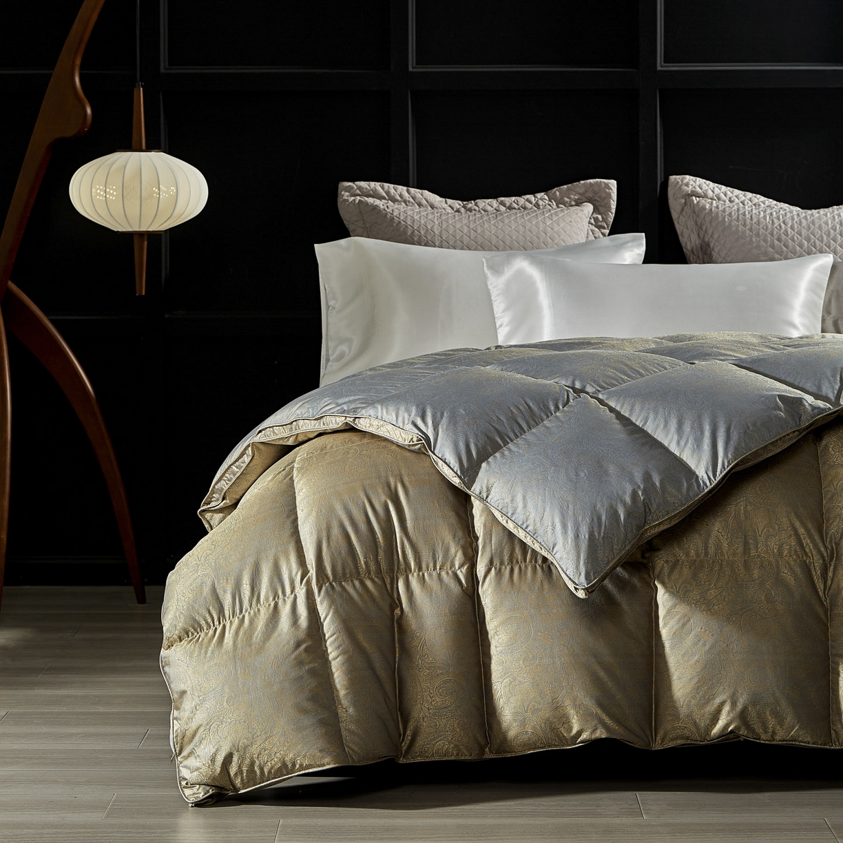 91家纺网 家纺一手货源 找家纺 2025新款绒子含量95鸭绒  莫代尔混纺95白鸭绒被双人鸭绒 羽绒被子冬被芯 莫罗斯金