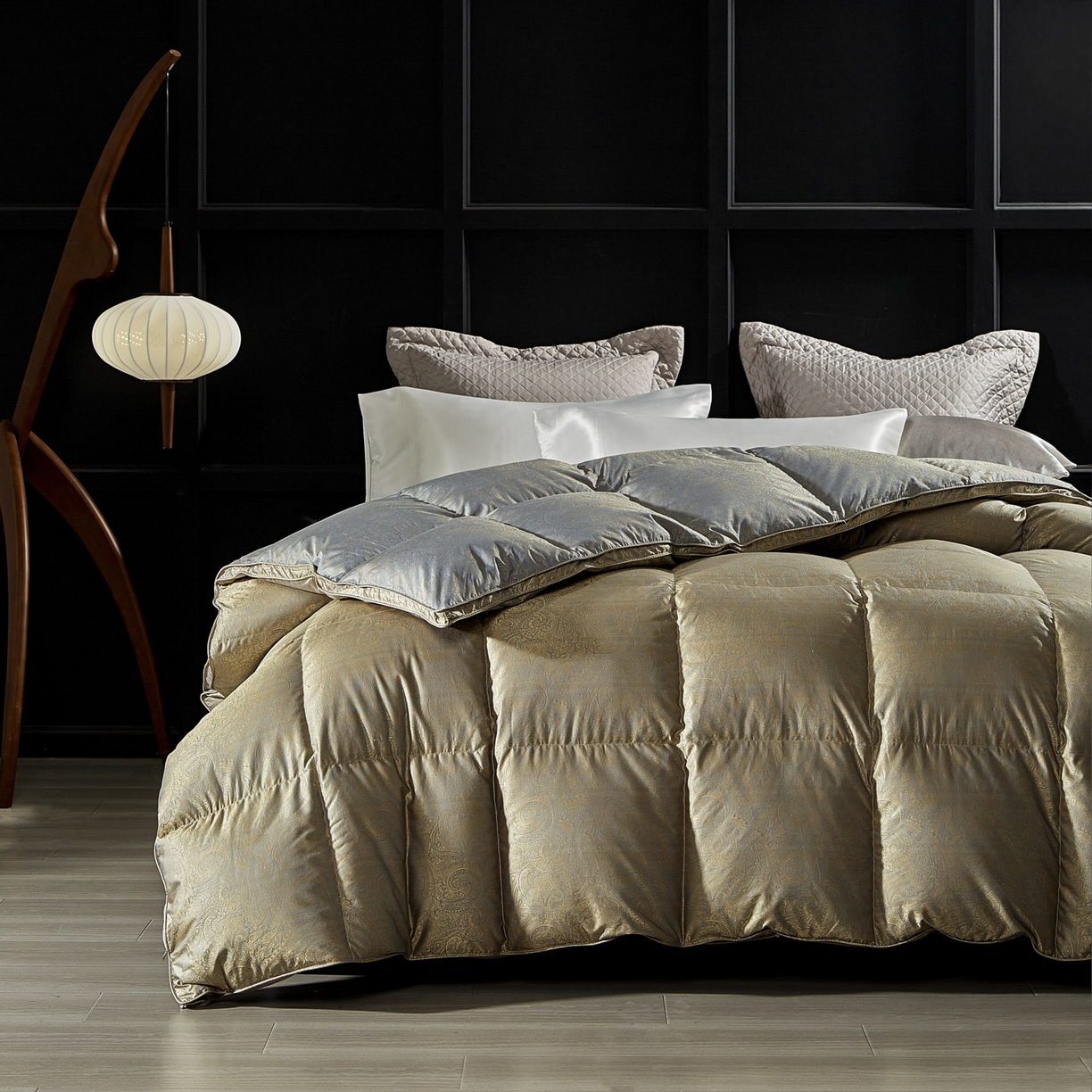 91家纺网 家纺一手货源 找家纺 2025新款绒子含量95鸭绒  莫代尔混纺95白鸭绒被双人鸭绒 羽绒被子冬被芯 莫罗斯金