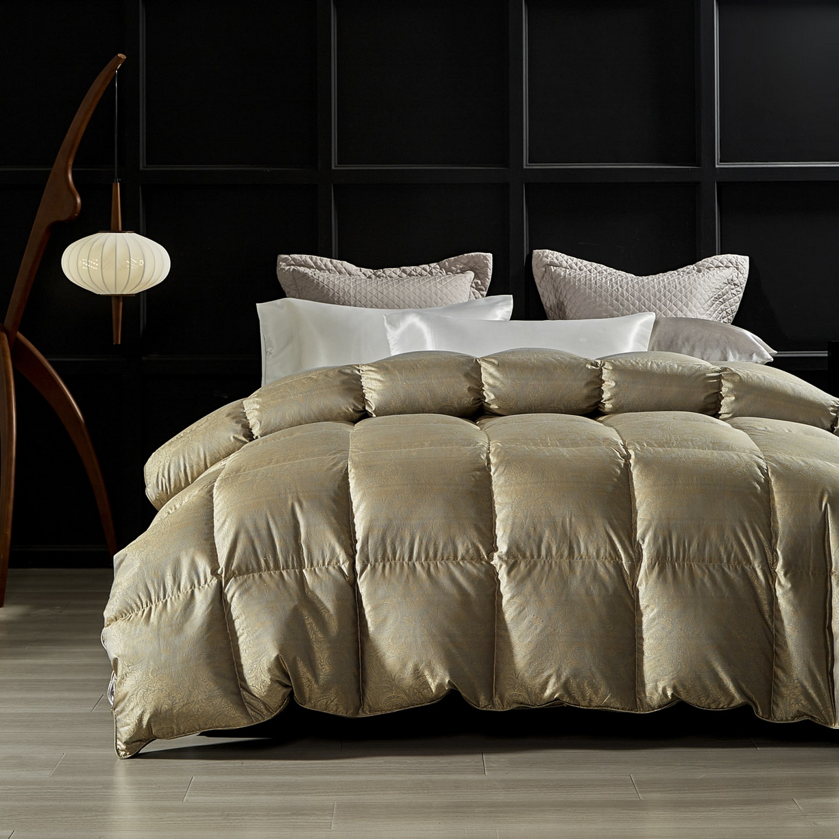 91家纺网 家纺一手货源 找家纺 2025新款绒子含量95鸭绒  莫代尔混纺95白鸭绒被双人鸭绒 羽绒被子冬被芯 莫罗斯金