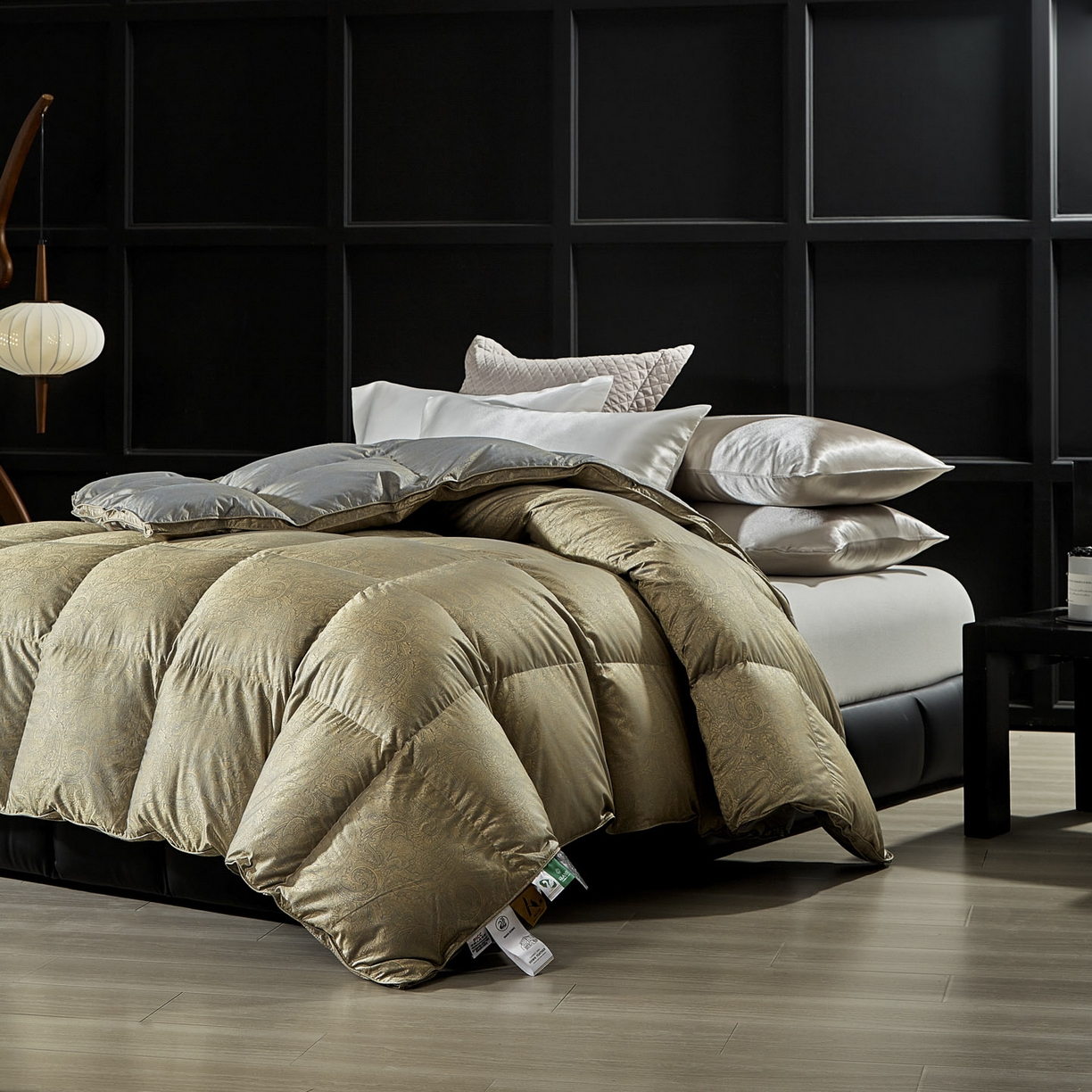 91家纺网 家纺一手货源 找家纺 2025新款绒子含量95鸭绒  莫代尔混纺95白鸭绒被双人鸭绒 羽绒被子冬被芯 莫罗斯金