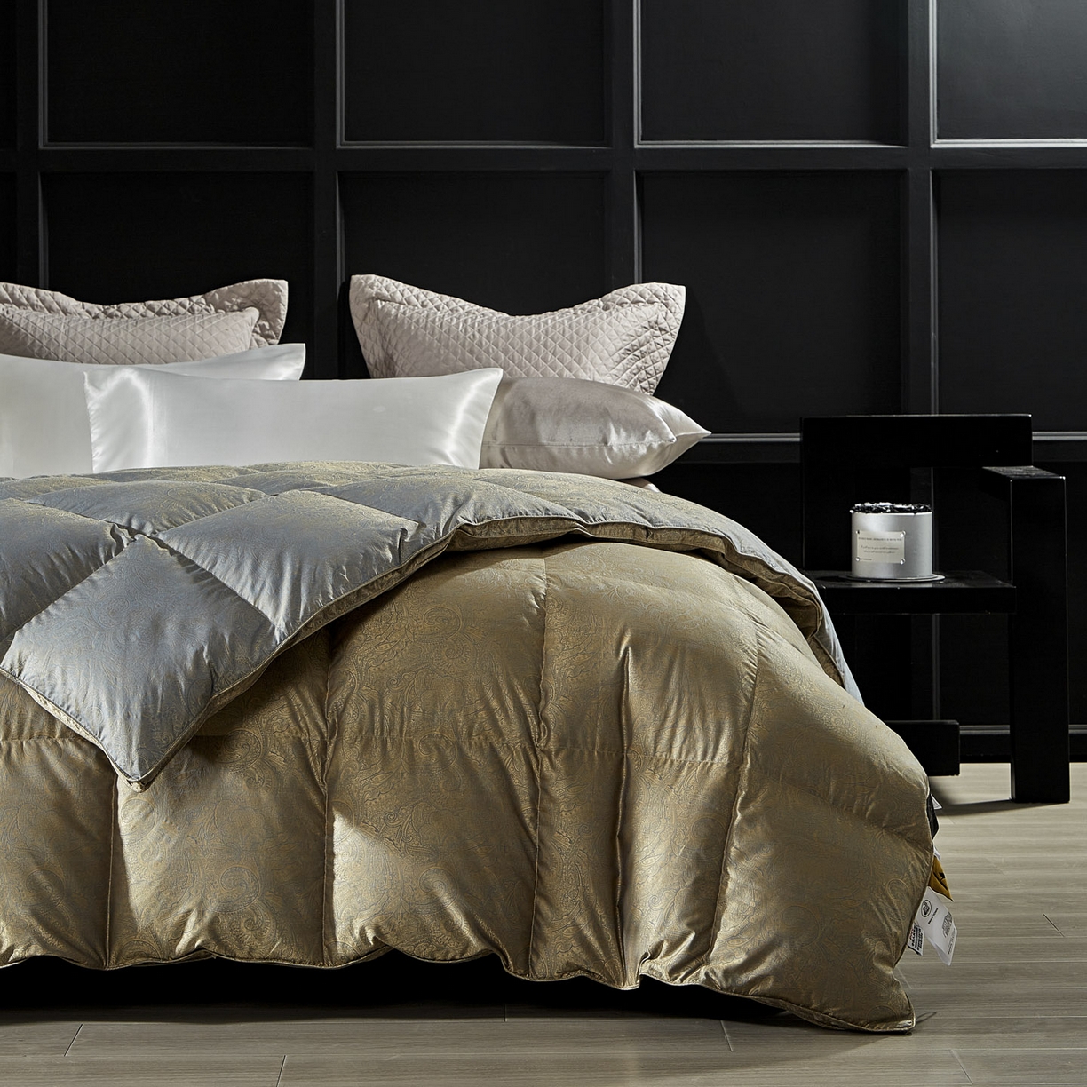 91家纺网 家纺一手货源 找家纺 2025新款绒子含量95鸭绒  莫代尔混纺95白鸭绒被双人鸭绒 羽绒被子冬被芯 莫罗斯金