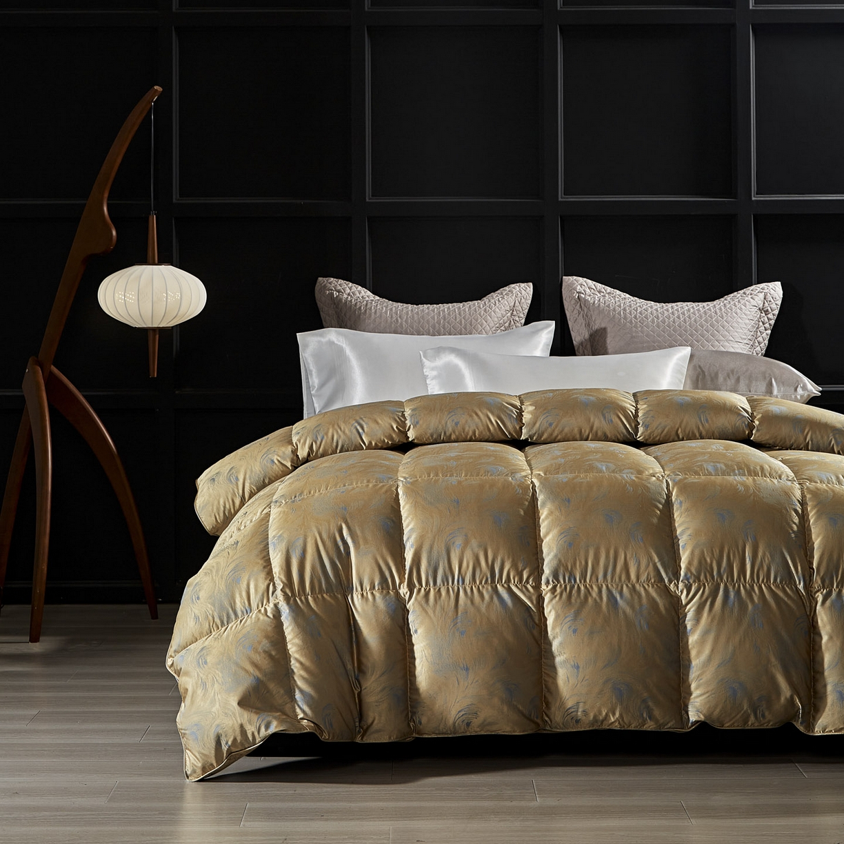 91家纺网 家纺一手货源 找家纺 2025新款绒子含量95鸭绒  莫代尔混纺95白鸭绒被双人鸭绒 羽绒被子冬被芯 清羽