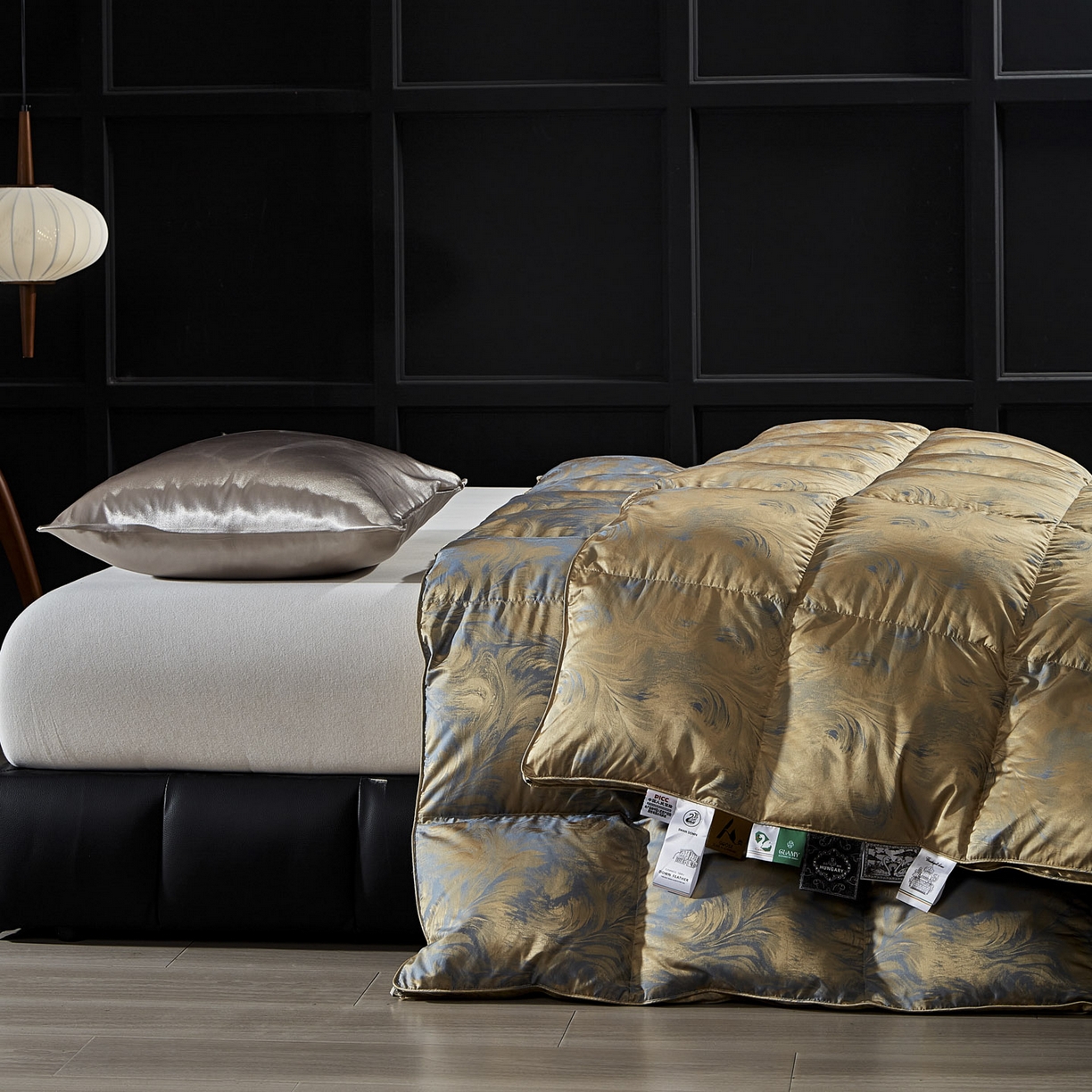 91家纺网 家纺一手货源 找家纺 2025新款绒子含量95鸭绒  莫代尔混纺95白鸭绒被双人鸭绒 羽绒被子冬被芯 清羽