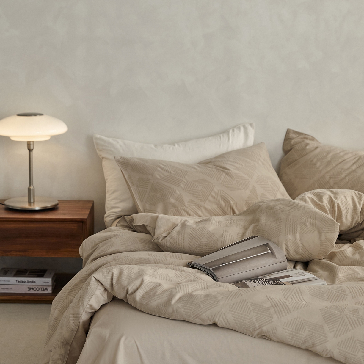 91家纺网 家纺一手货源 找家纺 宜代光年 2025新款60S水洗棉提花单品被套 卡曼