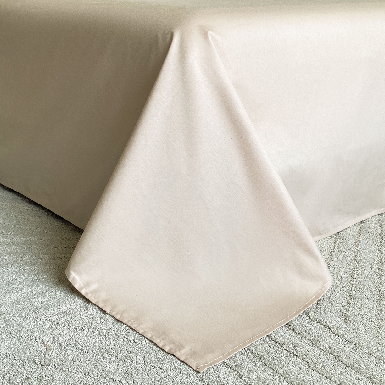 91家纺网 家纺一手货源 找家纺 宜代光年 2025新款60S水洗棉提花单品被套 牡丹-咖