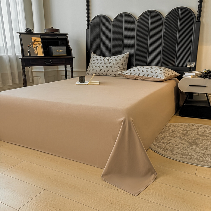 91家纺网 家纺一手货源 找家纺 莱茵家居 2025秋冬新款复古A类简约60S色织大提花磨毛四件套 碎香凝