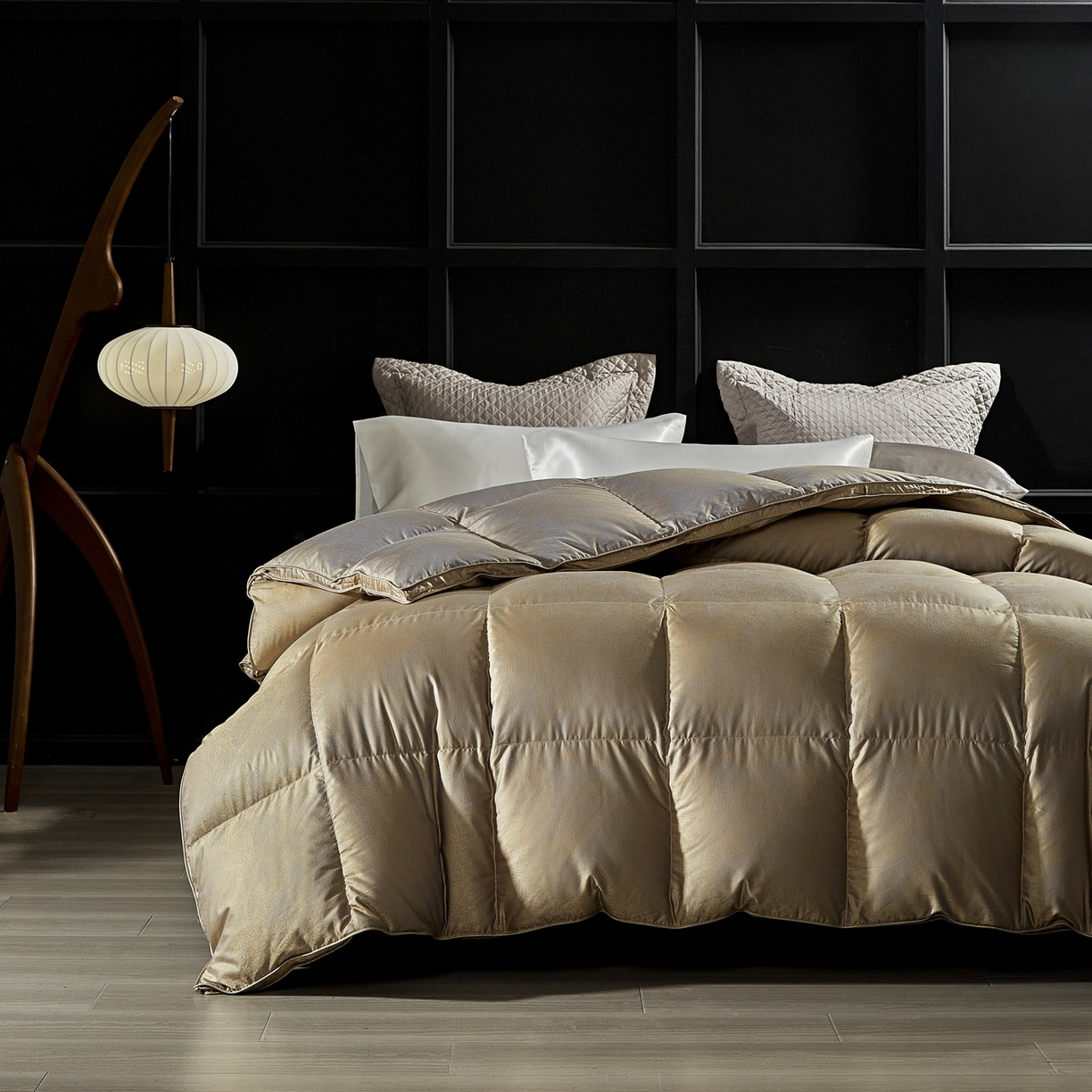 91家纺网 家纺一手货源 找家纺 2025新款绒子含量95鸭绒  莫代尔混纺95白鸭绒被双人鸭绒 羽绒被子冬被芯 香之沁