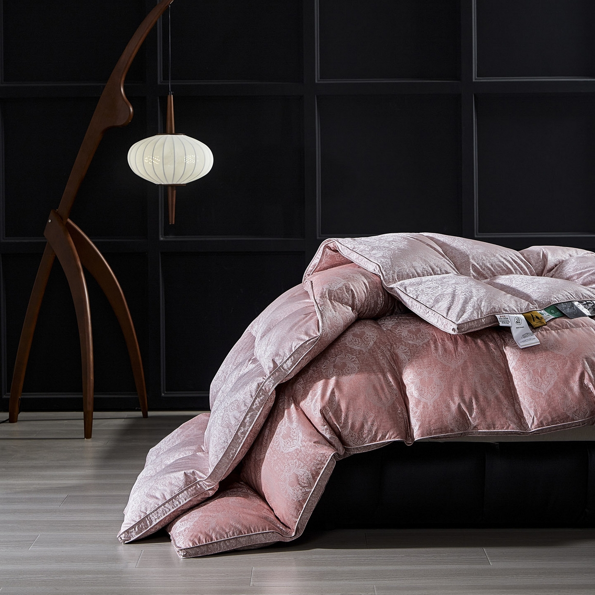 91家纺网 家纺一手货源 找家纺 2025新款绒子含量95鸭绒  莫代尔混纺95白鸭绒被双人鸭绒 羽绒被子冬被芯 伊莲娜