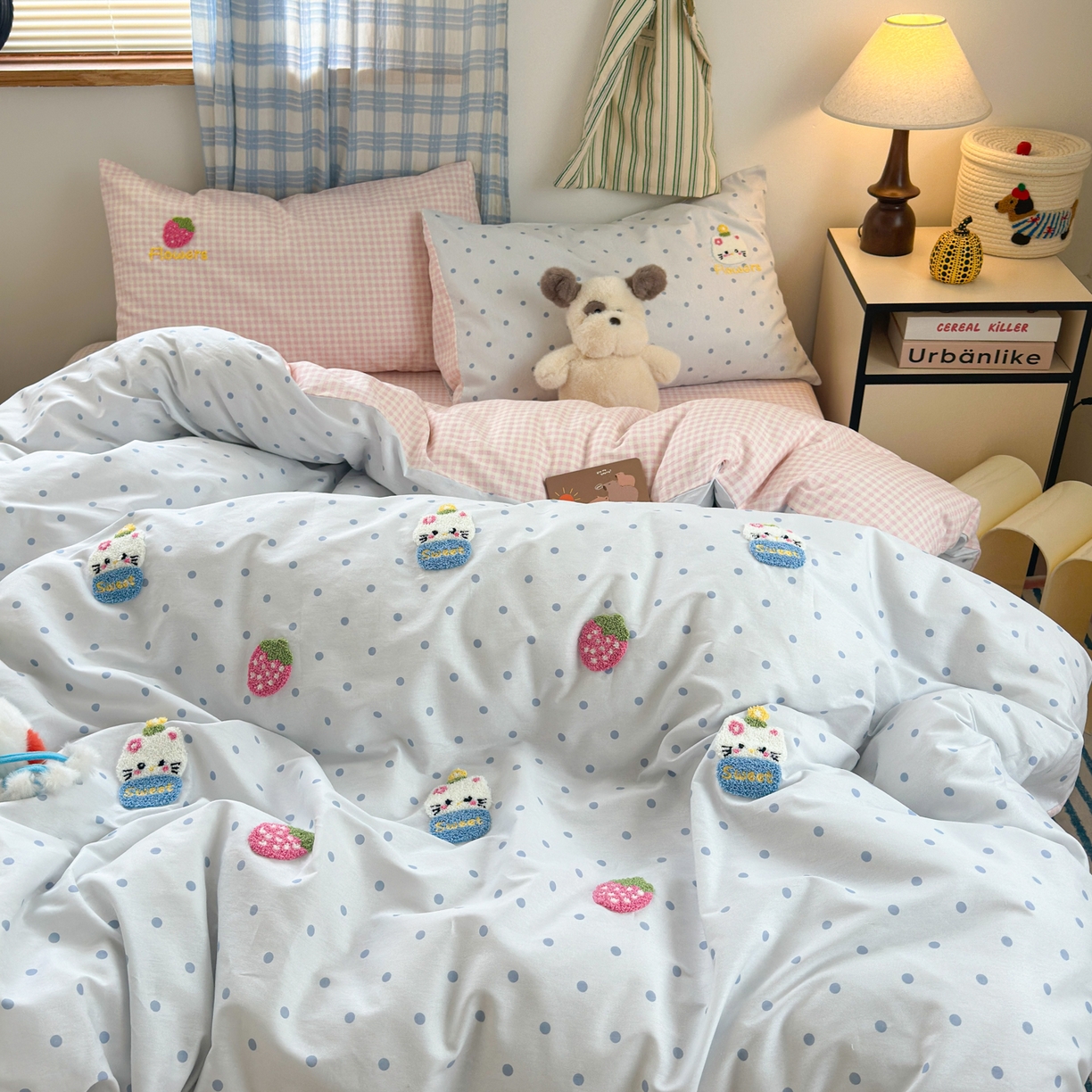 （总）女子家纺 2025新款13370纯棉毛巾绣呆萌系列四件套