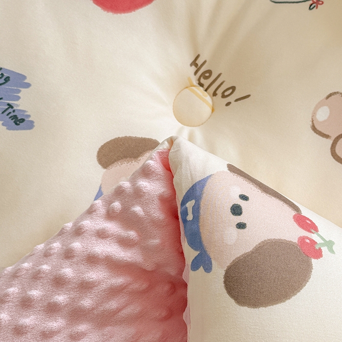 91家纺网 家纺一手货源 找家纺 天瑜家纺 2025新款针织棉豆豆绒大豆被冬被被子被芯 幸运狗