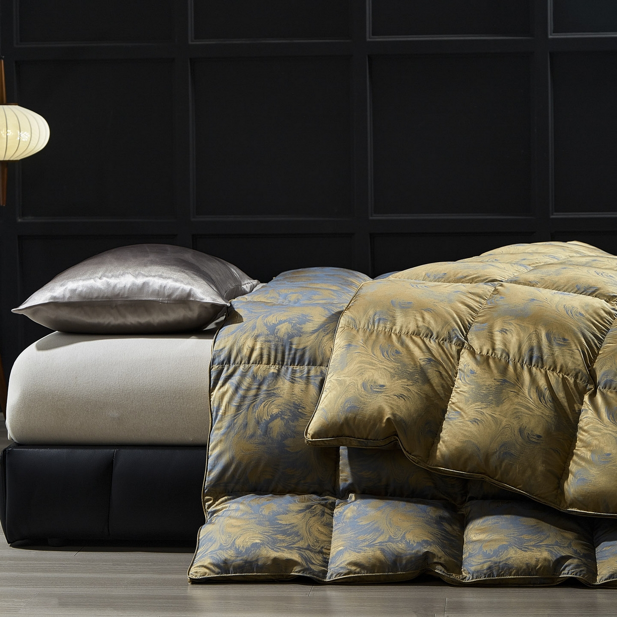 91家纺网 家纺一手货源 找家纺 暖羽屋羽绒馆 2025新款绒子含量95鸭绒  莫代尔混纺95白鸭绒被双人鸭绒 b面 羽绒被子冬被芯 清羽 B面效果