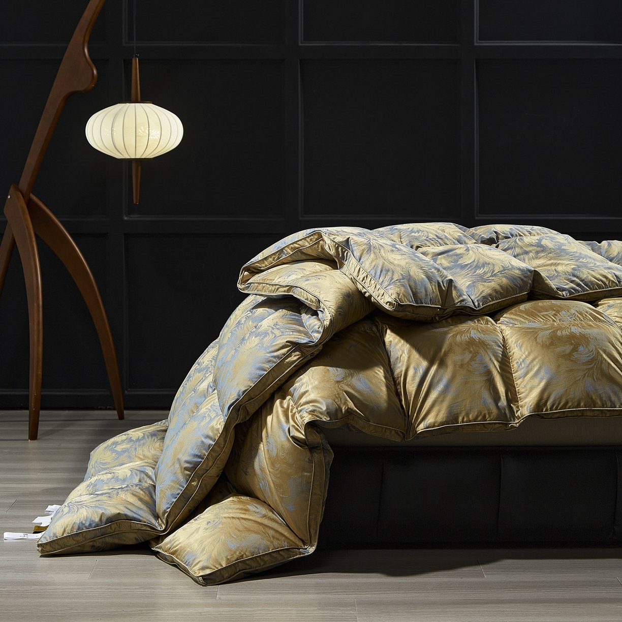 91家纺网 家纺一手货源 找家纺 暖羽屋羽绒馆 2025新款绒子含量95鸭绒  莫代尔混纺95白鸭绒被双人鸭绒 b面 羽绒被子冬被芯 清羽 B面效果