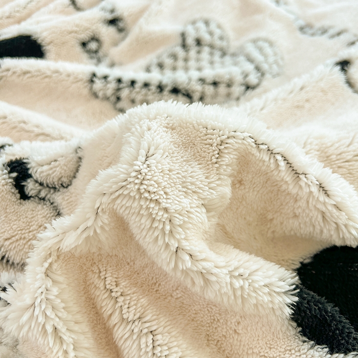 91家纺网 家纺一手货源 找家纺 （总）欧邦 2025新款A类舒棉绒毛毯盖毯毯子-可可熊