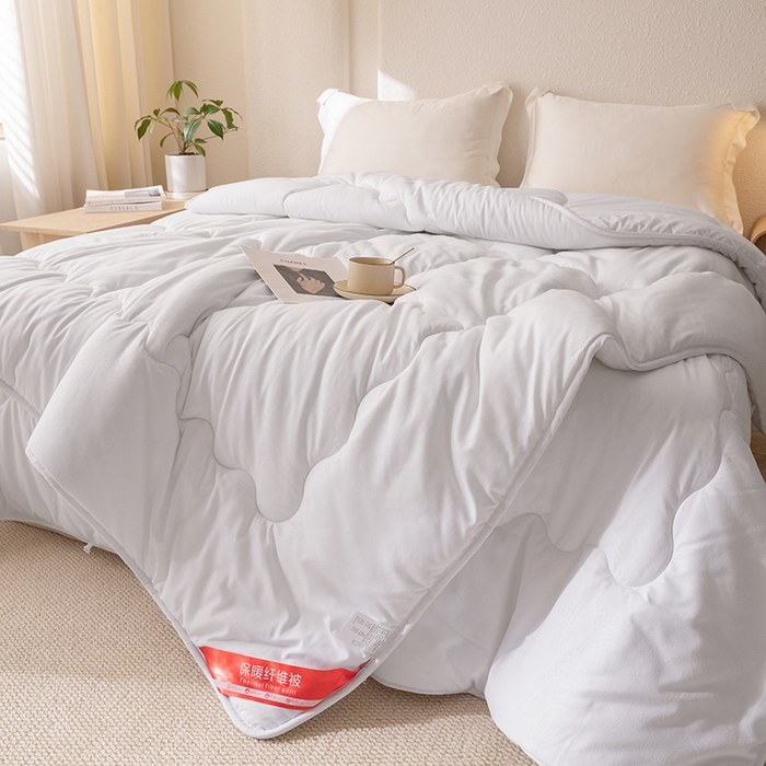 91家纺网 家纺一手货源 找家纺 （总）天瑜家纺 2025新款磨毛冬被二合一子母被被子被芯