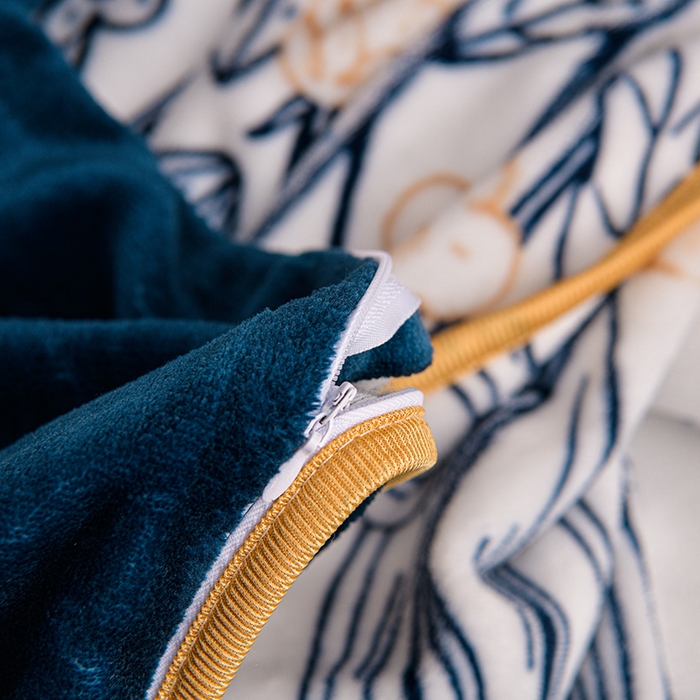 91家纺网 家纺一手货源 找家纺 赫本 2025新品8斤爆品牛奶绒四件套床裙款金雕绒法莱绒四套件 浪漫生活