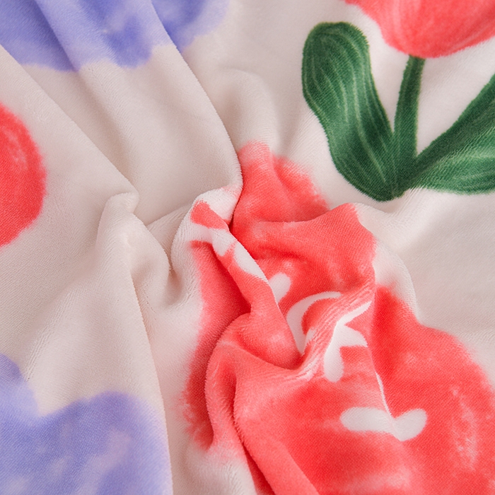 91家纺网 家纺一手货源 找家纺 赫本 2025新品8斤爆品牛奶绒四件套床裙款金雕绒法莱绒四套件 幸运心