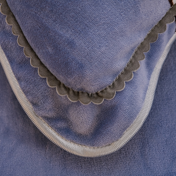 91家纺网 家纺一手货源 找家纺 赫本 2025新品8斤爆品牛奶绒四件套床裙款金雕绒法莱绒四套件 许愿-灰