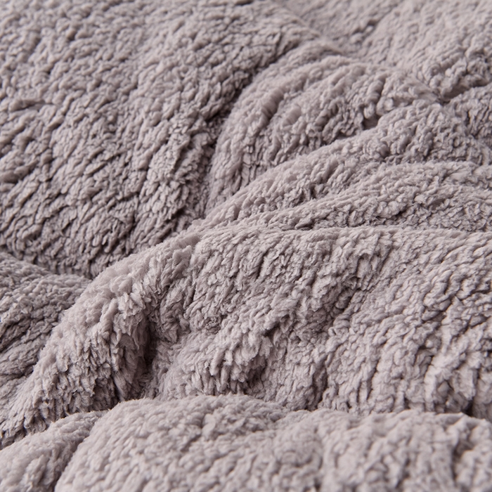 91家纺网 家纺一手货源 找家纺 南北家居 2025新款AB版雪花绒羊羔绒冬被被子被芯 爱心满满