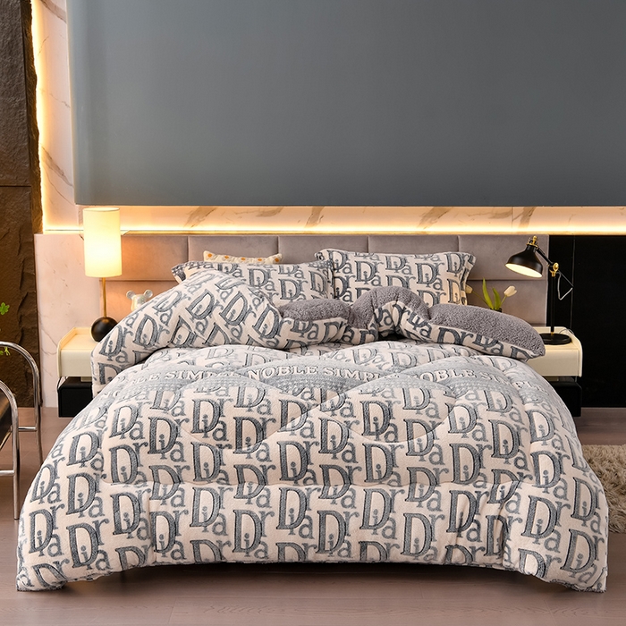 91家纺网 家纺一手货源 找家纺 南北家居 2025新款AB版雪花绒羊羔绒冬被被子被芯 D时代