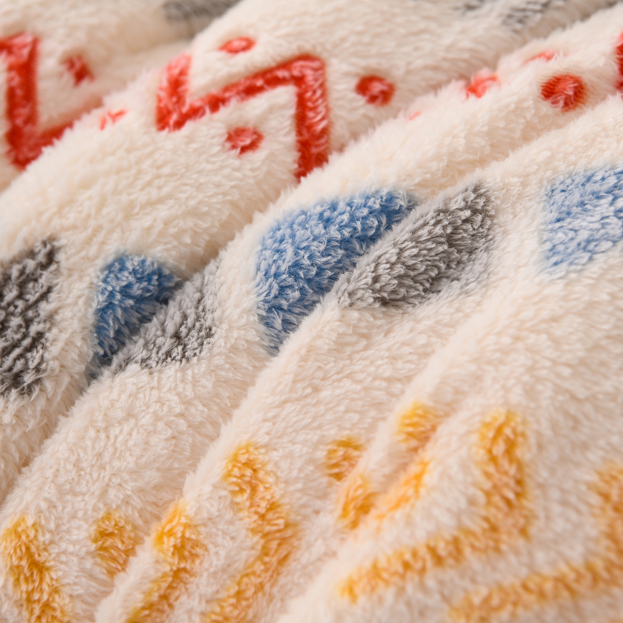 91家纺网 家纺一手货源 找家纺 南北家居 2025新款AB版雪花绒羊羔绒冬被被子被芯 波西米亚