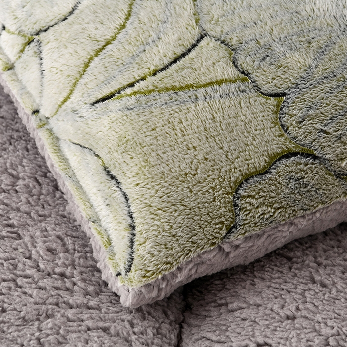 91家纺网 家纺一手货源 找家纺 南北家居 2025新款AB版雪花绒羊羔绒冬被被子被芯 薄荷曼波