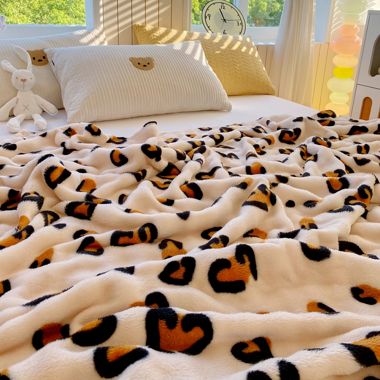 91家纺网 家纺一手货源 找家纺 爱彼家纺 2025秋冬新款高克重简约印花泡泡绒毯多功能毯毛毯毯子 托斯卡纳的纹