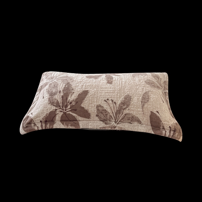 91家纺网 家纺一手货源 找家纺 LIFE.丽芙 2025秋冬新款A类牛奶绒加厚立体雕花压线宽边枕套 素花疏影-豆沙