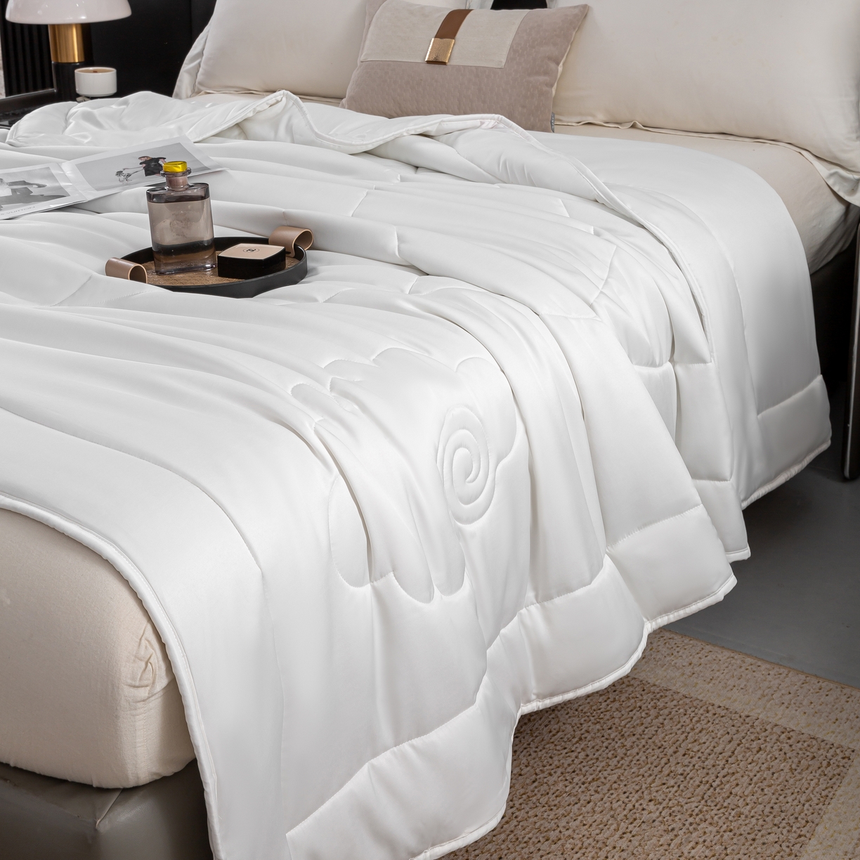 91家纺网 家纺一手货源 找家纺 （总）茧月 2025新款天丝棉蚕丝羊毛被