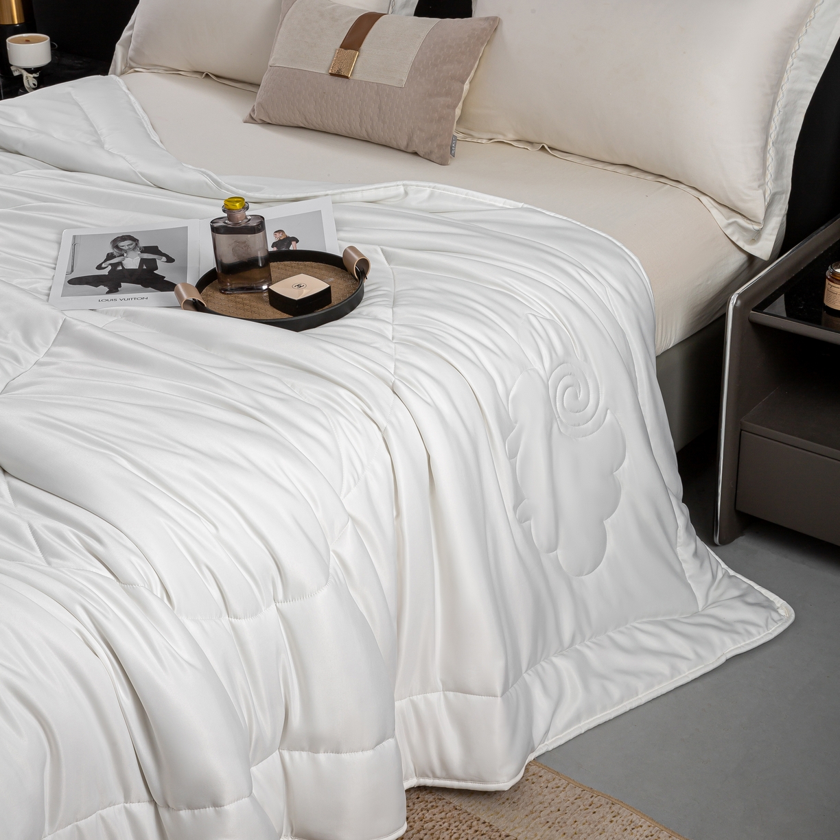 91家纺网 家纺一手货源 找家纺 （总）茧月 2025新款天丝棉蚕丝羊毛被