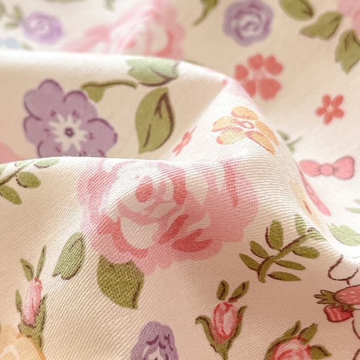 91家纺网 家纺一手货源 找家纺 花梦欣 2025新款全棉印花单品系列-四件套花园芬芳