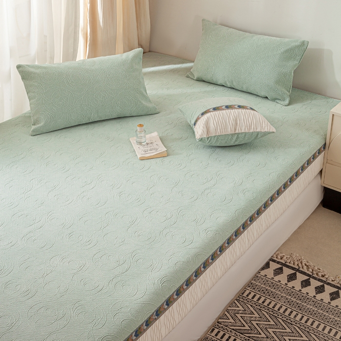 91家纺网 家纺一手货源 找家纺 （总）峻杨 2025新款雪尼尔榻榻米床盖床罩柔软亲肤炕盖四季通用可定制尺寸-完美圆梦