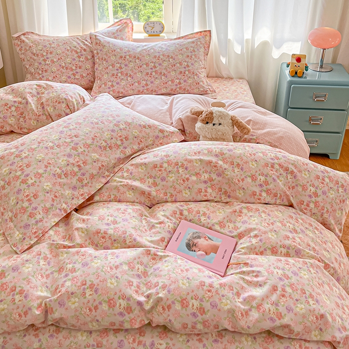 91家纺网 家纺一手货源 找家纺 花梦欣 2025新款全棉印花单品系列-单被套柏林梦境豆沙