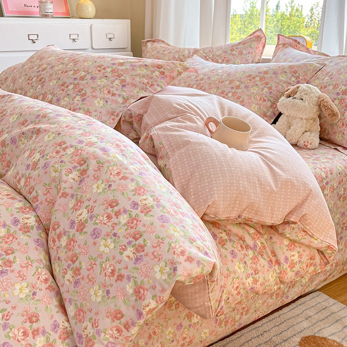 花梦欣 2025新款全棉印花单品系列-单被套柏林梦境豆沙