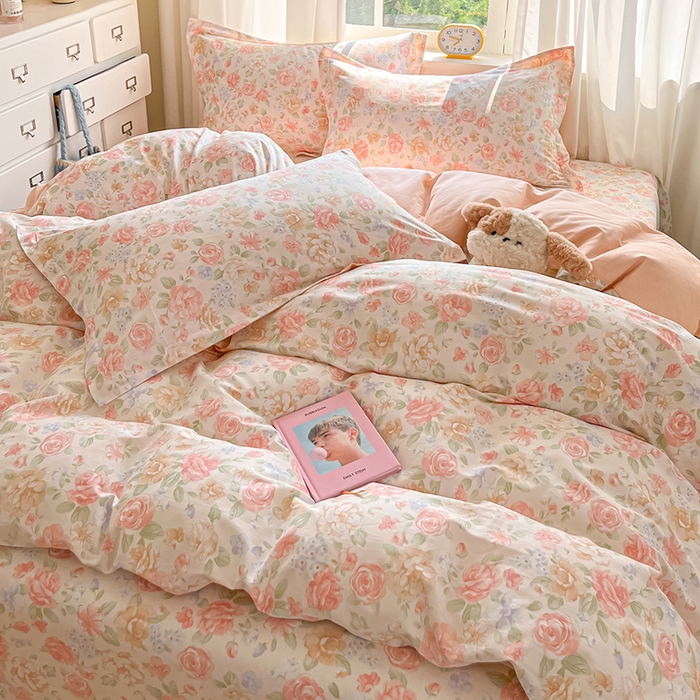 91家纺网 家纺一手货源 找家纺 花梦欣 2025新款全棉印花单品系列-单被套花恋