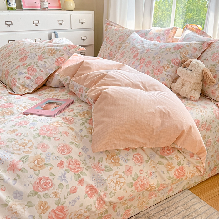 91家纺网 家纺一手货源 找家纺 花梦欣 2025新款全棉印花单品系列-单被套花恋