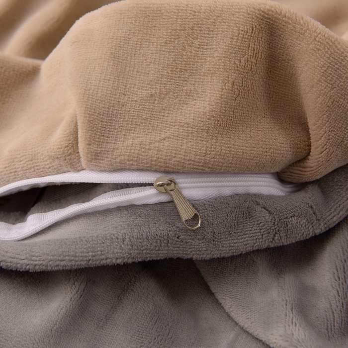 91家纺网 家纺一手货源 找家纺 湘雪家居  2025新款高克重纯色刺绣牛奶绒床单款系列四件套-提供买家秀 钟爱款-卡琪色